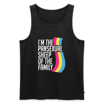 Ich Bin Das Pansexuelle Schaf Der Familie - Männer Premium Bio Tank Top - Schwarz - Vorne - Michal (187cm)
