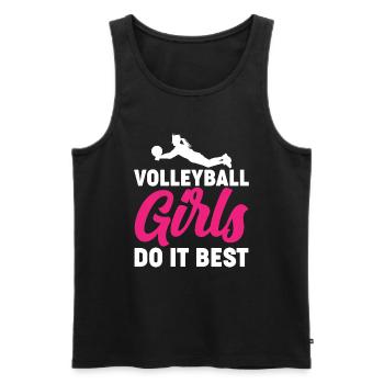 Le volleyball n’est pas pour tout le monde, juste pour les gens cool - Débardeur bio Premium Homme - noir - Devant - Michal (187cm)