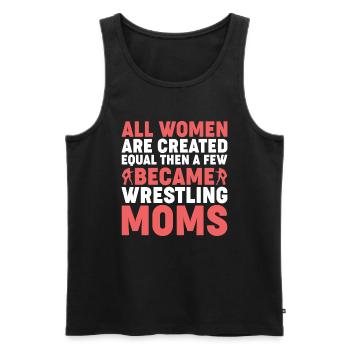 Alle Frauen Sind Gleich Außer Die Wrestling Mütter - Männer Premium Bio Tank Top - Schwarz - Vorne - Michal (187cm)