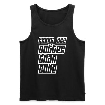 Frösche Sind Mehr Als Niedlich - Männer Premium Bio Tank Top - Schwarz - Vorne - AI Model Male 178 light (178cm)