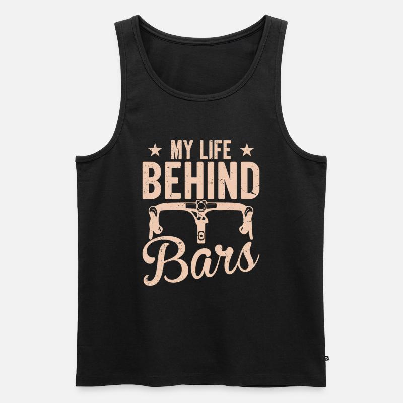 Mein Leben Hinter Gittern - Männer Premium Bio Tank Top - Schwarz