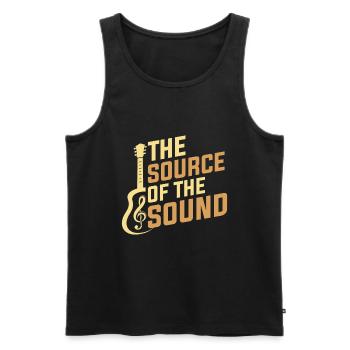 Die Quelle Des Klangs - Männer Premium Bio Tank Top - Schwarz - Vorne - AI Model Male 178 light (178cm)