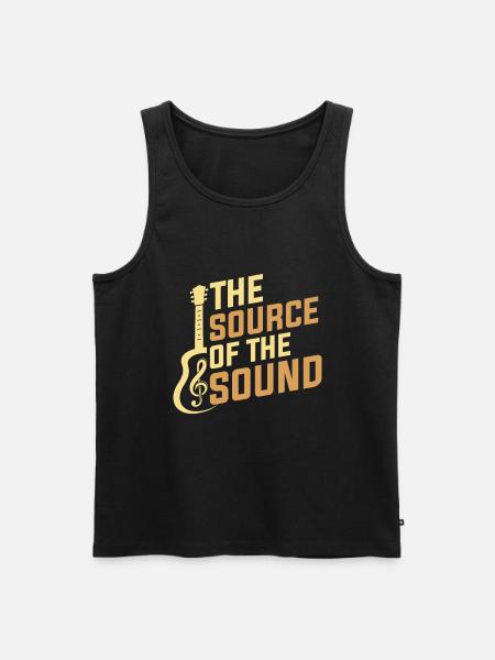 The source of sound - Men's Premium Organic Tank Top - black