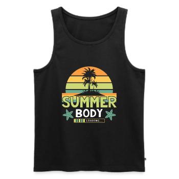 Summer Body Loads... - Men's Premium Organic Tank Top - black - Front - Michal (187cm)