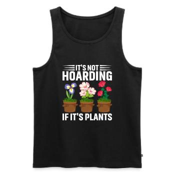 Kein Horten Wenn Es Sich Um Pflanzen Handelt - Männer Premium Bio Tank Top - Schwarz - Vorne - AI Model Male 178 light (178cm)