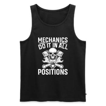 Mechaniker Tun Es In Allen Positionen - Männer Premium Bio Tank Top - Schwarz - Vorne - Michal (187cm)