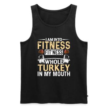Je Suis En Fitness Fitness Entier Turquie Dans Mon - Débardeur bio Premium Homme - noir - Devant - Michal (187cm)