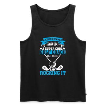 Ich Hätte Mir Nie Träumen Lassen Das Ich Mal Ein - Männer Premium Bio Tank Top - Schwarz - Vorne - Michal (187cm)