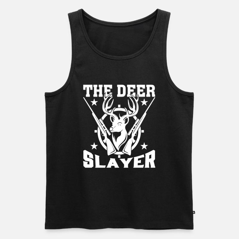 Der Hirsch -Töter - Männer Premium Bio Tank Top - Schwarz