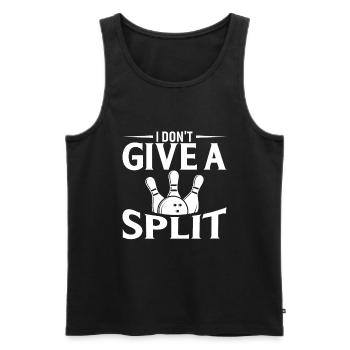 Ich gebe keinen Split - Männer Premium Bio Tank Top - Schwarz - Vorne - AI Model Male 178 light (178cm)