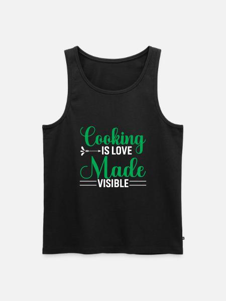 Cooking Is Love Made Visible - Men's Premium Organic Tank Top - black