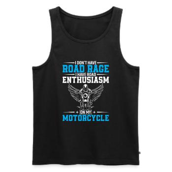 I Don't Have Road Rage, I Have Road Enthusiasm On - Men's Premium Organic Tank Top - black - Front - Michal (187cm)