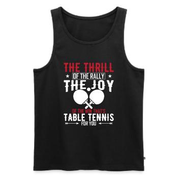 Der Nervenkitzel der Rallye, die Freude über den Sieg - das - Männer Premium Bio Tank Top - Schwarz - Vorne - Michal (187cm)
