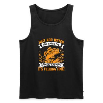 Just add water and watch the magic happen – it's f - Men's Premium Organic Tank Top - black - Front - Michal (187cm)