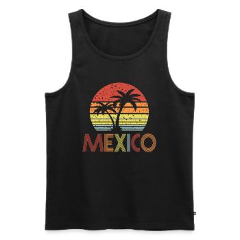 Mexique - Débardeur bio Premium Homme - noir - Devant - Michal (187cm)