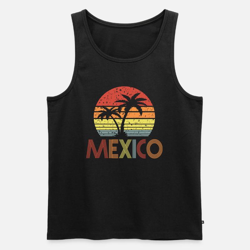 Mexico - Männer Premium Bio Tank Top - Schwarz