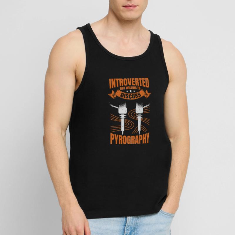 Pyrographie Pyrogravur Pyrograph Geschenk Männer Premium Bio Tank Top