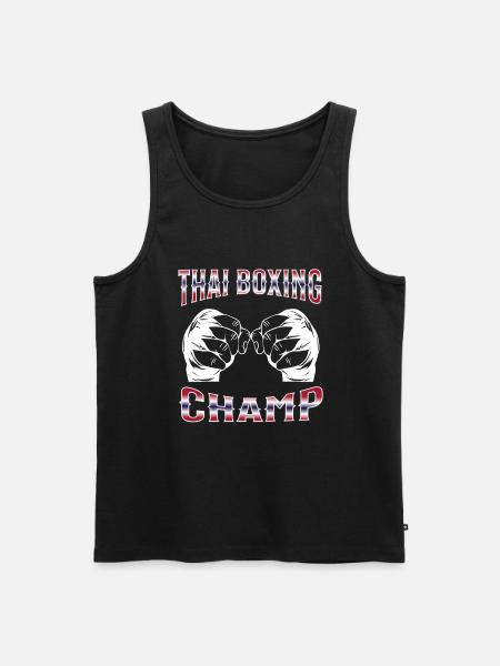 Muay Thai Boxing Muay Thai - Men's Premium Organic Tank Top - 