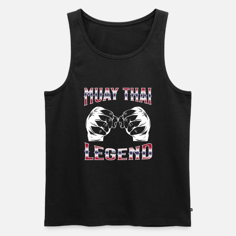 Muay Thai Boxing Muay Thai - Männer Premium Bio Tank Top - undefined