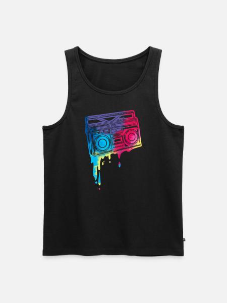 Retro 90er Hip-Hop Dancer Breakdance Teacher - Männer Premium Bio Tank Top - Schwarz