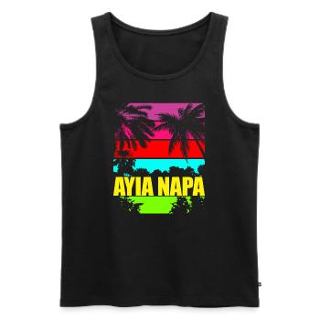 Summer Cities 7 - Männer Premium Bio Tank Top - Schwarz - Vorne - Michal (187cm)