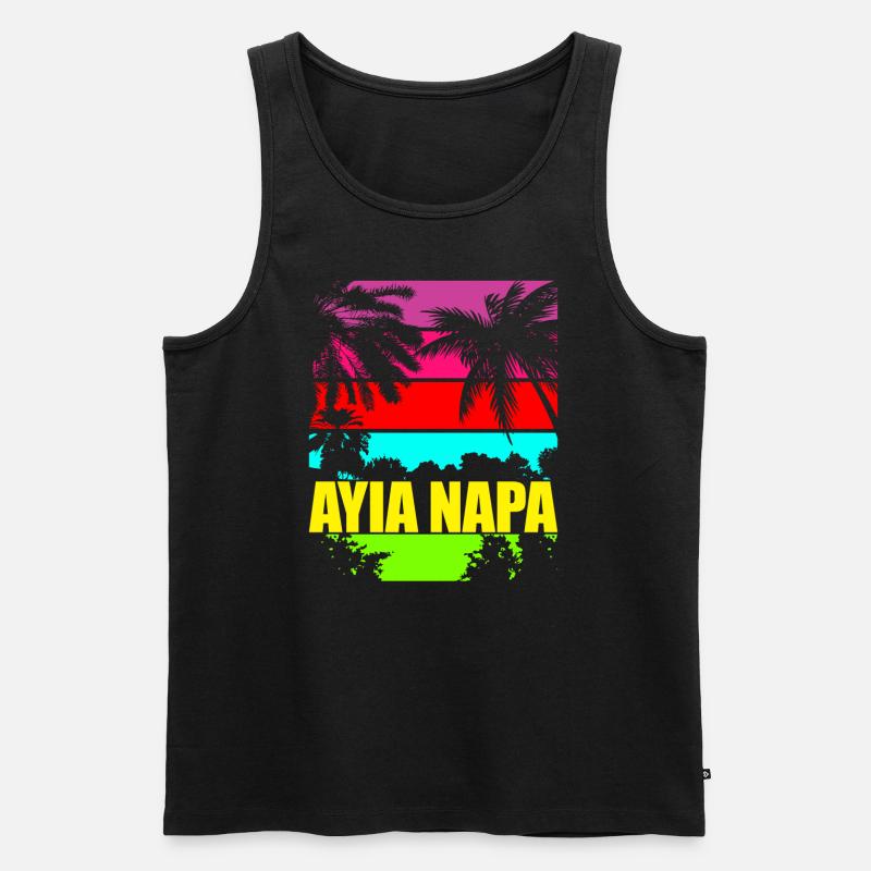 Summer Cities 7 - Männer Premium Bio Tank Top - Schwarz