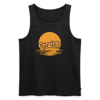 Korsika Frankreich Urlaub Korsisches - Männer Premium Bio Tank Top - Schwarz - Vorne - Michal (187cm)