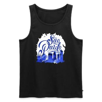 Reisende Südamerika Reisen Brasilien Sao Paulo - Männer Premium Bio Tank Top - Schwarz - Vorne - AI Model Male 178 light (178cm)