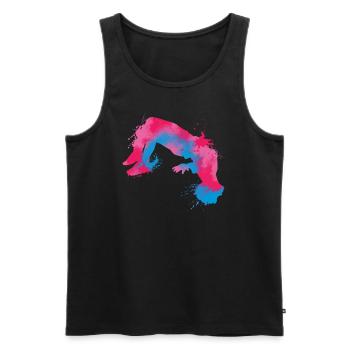 Acro Art Parkour Freerunning Freerunner Parkour - Männer Premium Bio Tank Top - Schwarz - Vorne - Michal (187cm)