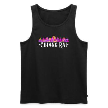 Reise nach Thailand City Holiday Chiang Rai - Männer Premium Bio Tank Top - Schwarz - Vorne - AI Model Male 178 light (178cm)