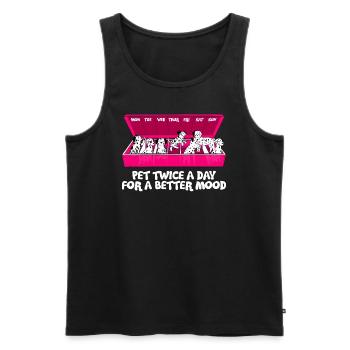 Dalmatiner Dog Breed Happiness Dog Mom - Männer Premium Bio Tank Top - Schwarz - Vorne - Michal (187cm)