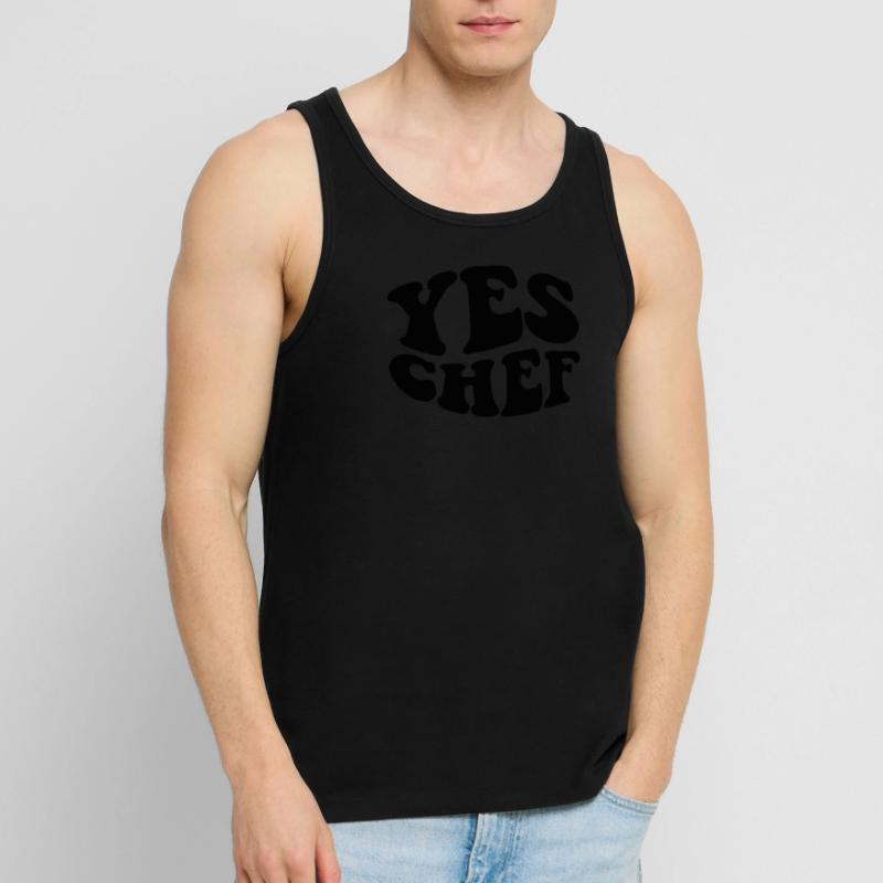 Ja Chef Lustiges Restaurant Küche Kochen Ja Chef Männer Premium Bio Tank Top