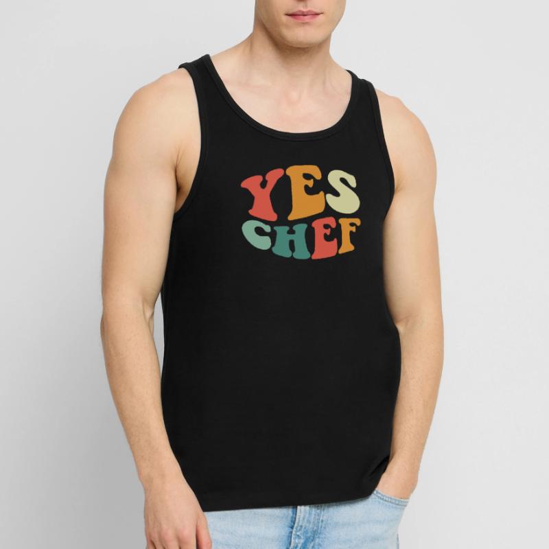 Ja Chef Lustiges Restaurant Küche Kochen Ja Chef Männer Premium Bio Tank Top