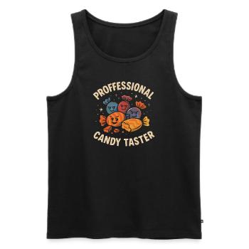 Professioneller Candy Taster Candy - Männer Premium Bio Tank Top - Schwarz - Vorne - Michal (187cm)
