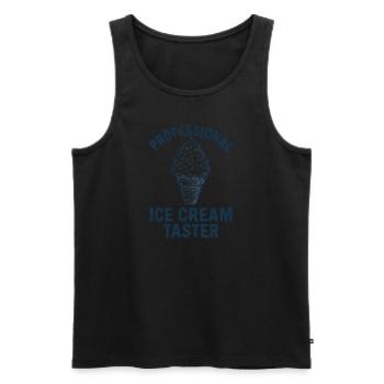 Dégustateur professionnel de glaces glaces - Débardeur bio Premium Homme - noir - Devant - Michal (187cm)