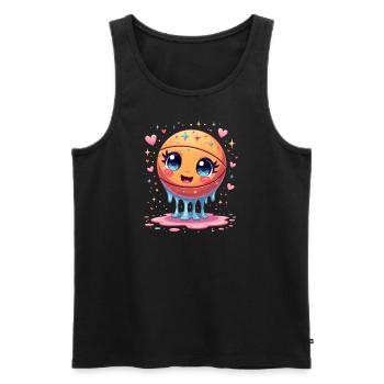 Basketball Tropf Basketballspieler Jungs Tropf - Männer Premium Bio Tank Top - Schwarz - Vorne - AI Model Male 178 light (178cm)