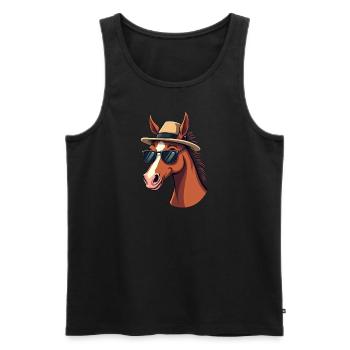 Pferderennen Derby Tag Lustiges Rennpferd Derby - Männer Premium Bio Tank Top - Schwarz - Vorne - Michal (187cm)