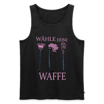 Lustige Besen - Männer Premium Bio Tank Top - Schwarz - Vorne - Michal (187cm)