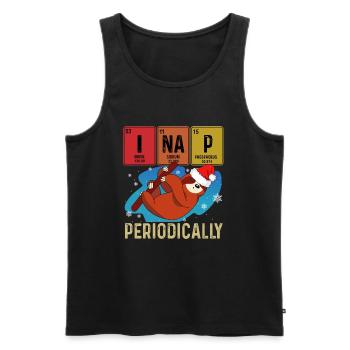I Nap Periodically Sleep Shirt Sleep Sloth - Men's Premium Organic Tank Top - black - Front - Michal (187cm)