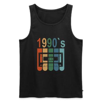 Best Of 1990 32nd birthday 32 years birthday - Men's Premium Organic Tank Top - black - Front - AI Model Male 178 light (178cm)