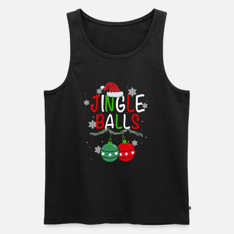 Jingle Bälle - Männer Premium Bio Tank Top - Schwarz