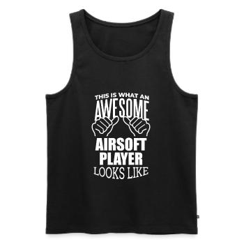 Airsoft Airsoft Airsoft - Männer Premium Bio Tank Top - Schwarz - Vorne - Michal (187cm)