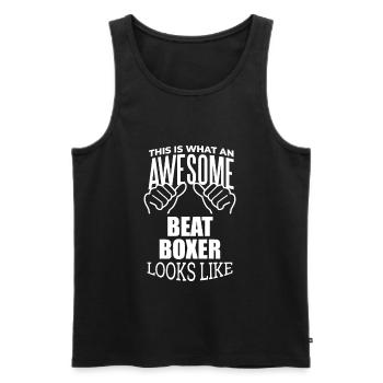 Beatboxing Beatboxing Beatboxing - Men's Premium Organic Tank Top - black - Front - AI Model Male 178 light (178cm)