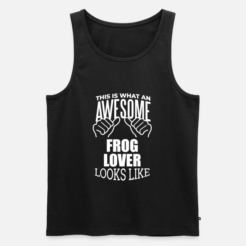 Frosch - Männer Premium Bio Tank Top - Schwarz