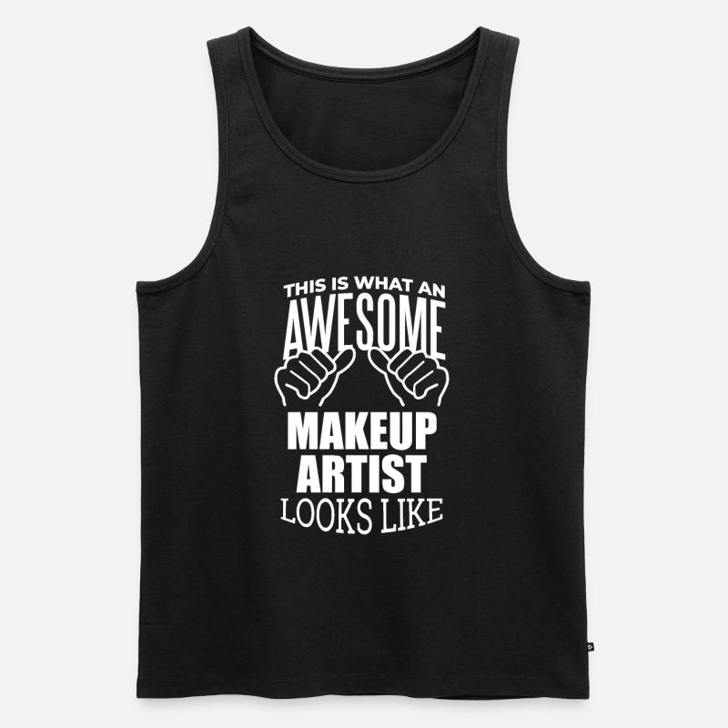 Schminke - Männer Premium Bio Tank Top - Schwarz