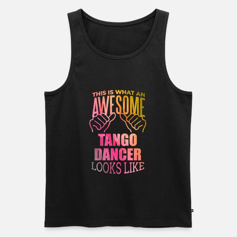 Tango - Männer Premium Bio Tank Top - Schwarz