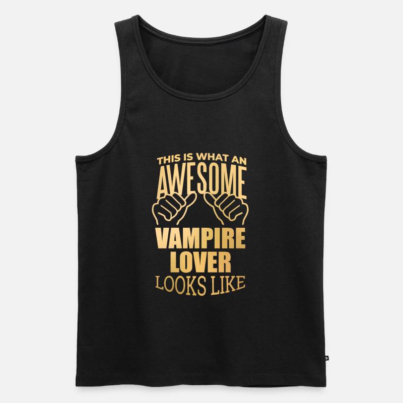 Vampir - Männer Premium Bio Tank Top - Schwarz