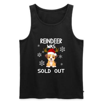 Christmas - Reindeer was sold out funny dog - Men's Premium Organic Tank Top - black - Front - Michal (187cm)