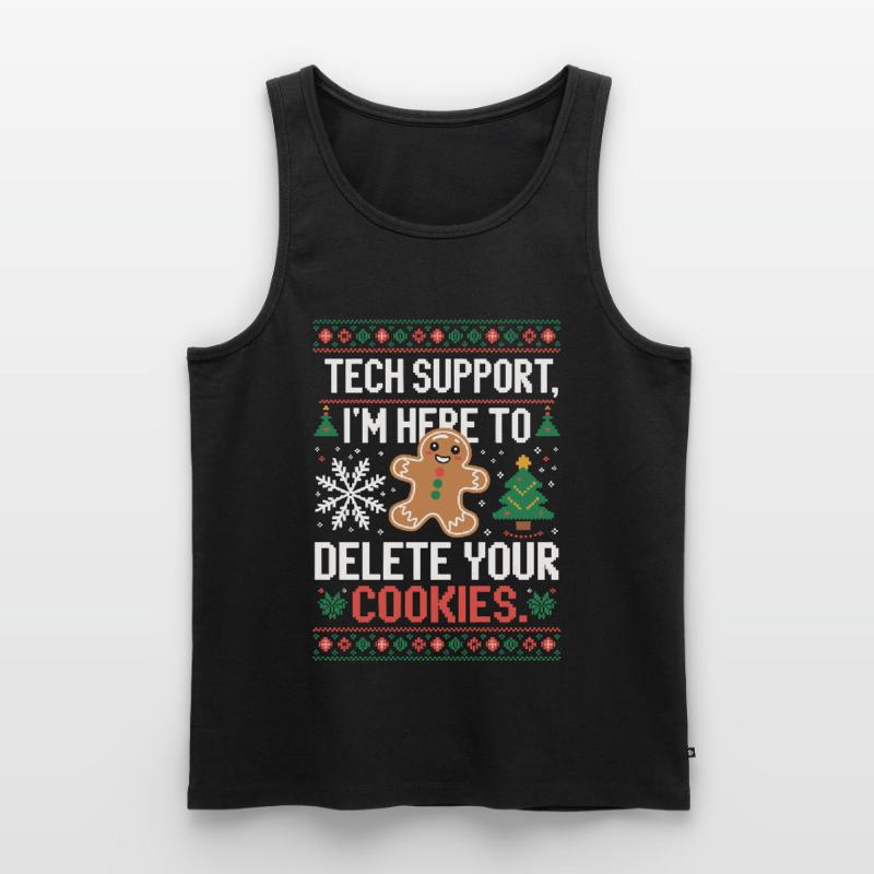 Tech Support Cookie Saying Men's Premium Organic Tank Top