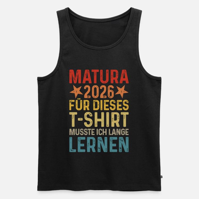 Matura 2026 - Männer Premium Bio Tank Top - Schwarz